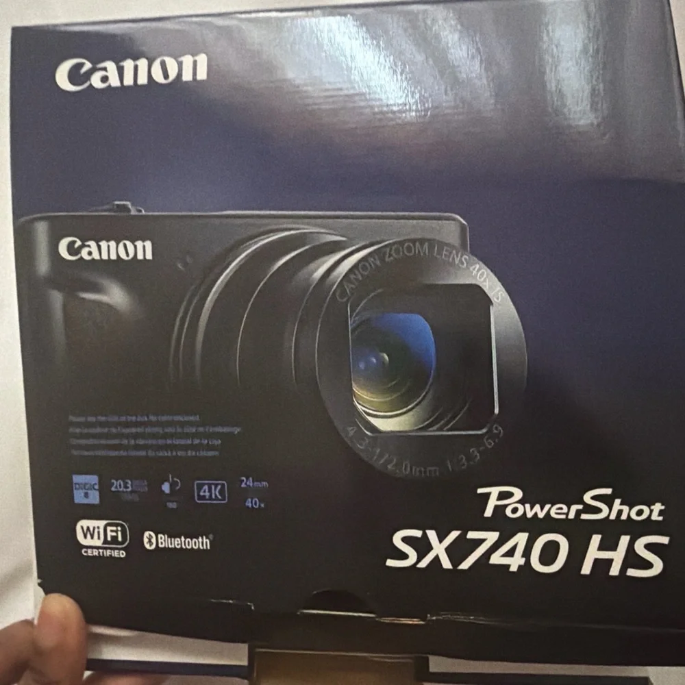 Canon PowerShot SX740 HS Compact Digital Camera - Black